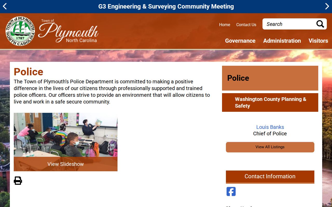 Plymouth Police Department official arrest-record contact source